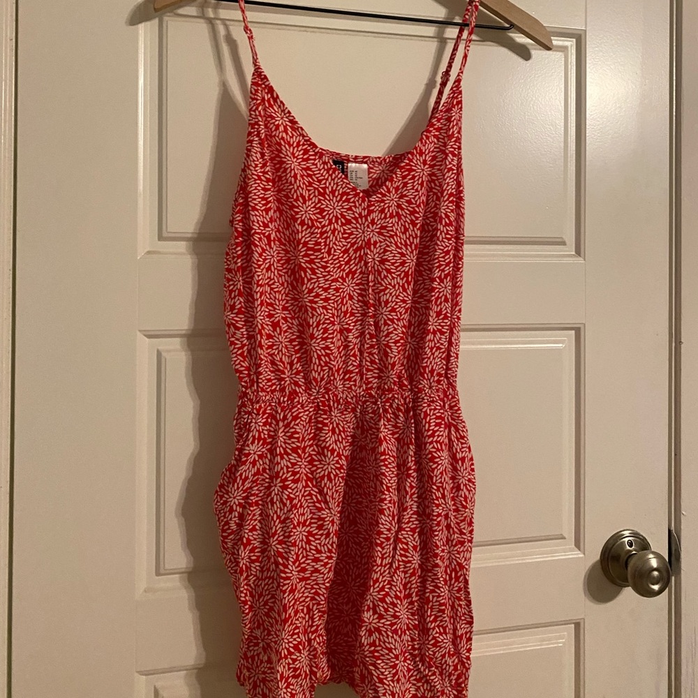 Red polka dot romper~H&M